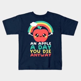 an apple a day Kids T-Shirt